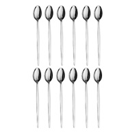 STAINLESS STEEL SODA SPOONS - PACK OF 6