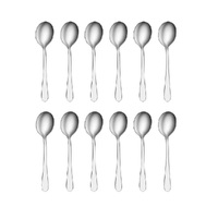 TABLEKRAFT LUXOR STAINLESS STEEL SOUP SPOONS SET 12