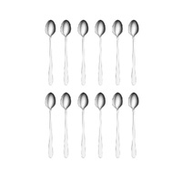 TABLEKRAFT LUXOR STAINLESS STEEL SODA SPOON SET 12