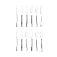 TABLEKRAFT LUXOR STAINLESS STEEL DESSSERT KNIFE SET 12