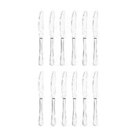 TABLEKRAFT LUXOR STAINLESS STEEL TABLE KNIFE SET 12