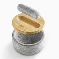 JOSEPH JOSEPH DASH MORTAR AND PESTLE WITH BAMBOO LID