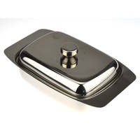 D.LINE STAINLESS STEEL BUTTER DISH WITH LID