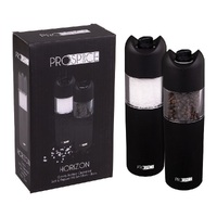 PROSPICE HORIZON GRAVITY BATTERY OPERATED SALT & PEPPER MILL SET 18cm - BLACK