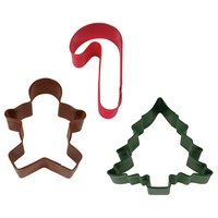 DLINE 3 PIECE CHRISTMAS COOKIE CUTTER SET