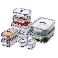 GLASSLOCK 10 PIECE FOOD CONTAINER SET WITH LIDS