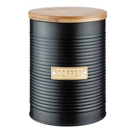 TYPHOON BLACK METAL COFFEE CANISTER 1.4 LITRE 