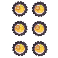 DAILY BAKE 12cm x 3cm NON STICK MINI QUICHE PAN - SET OF 6