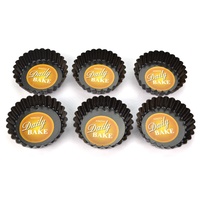 DAILY BAKE MINI-QUICHE PAN WITH LOOSE BASE  7.5cm x 2cm - SET OF 6