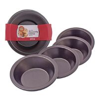 DAILY BAKE 12cm x 3cm NON STICK MINI PIE PANS SET OF 4