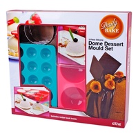 DAILY BAKE SILICONE DOME DESSERT MOULD SET