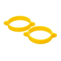 APPETITO YELLOW SILICONE EGG RINGS - SET OF 2