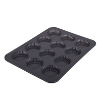 DAILY BAKE SILICONE 12 CUP MINI QUICHE PAN - GREY