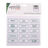 APPETITO HERB AND SPICE LABELS - PACK OF 45