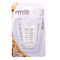 APPETITO MULTIPURPOSE SHOT MEASURING GLASS 30ml