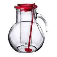 BORMIOLI ROCCO KUFRA 2L GLASS WATER PITCHER + ICE INSERT + STIRRER