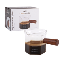 CASABARISTA ESPRESSO SHOT GLASS WITH WOOD HANDLE 120ML/4OZ