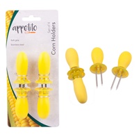 APPETITO SOFT GRIP CORN HOLDERS - 2 PAIRS