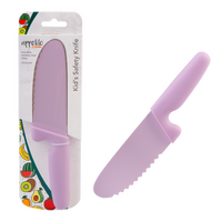 APPETITO KID'S SAFETY KNIFE WITH NON STICK SERRATED BLADE - PINK