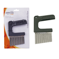 APPETITO CRINKLE SLICER BLACK HANDLE