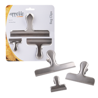 APPETITO STAINLESS STEEL BAG CLIPS SET 3 (ASST. SIZES)