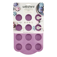WILTSHIRE PINK SILICONE 12 CUP MINI MUFFIN PAN