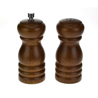 TRENTON WOODEN SALT AND PEPPER SHAKER SET - 10cm OR 15cm