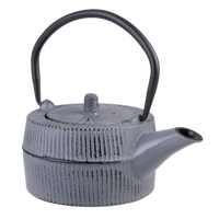 TEAOLOGY CAST IRON TEAPOT - THATCH GREY BLACK 350ml