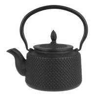 TEAOLOGY CAST IRON TEAPOT - HOBNAIL BLACK 850ml