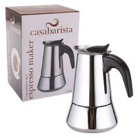4 CUP STAINLESS STEEL ESPRESSO COFFEE MAKER