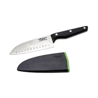 WILTSHIRE STAYSHARP NEW LOOK 15cm TRIPLE RIVET SANTOKU KNIFE WITH SHARPENER