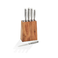 STANLEY ROGERS TAPERED VERTICAL 6 PIECE KNIFE BLOCK