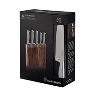 STANLEY ROGERS SLIM WEDGE 6 PIECE KNIFE BLOCK SET