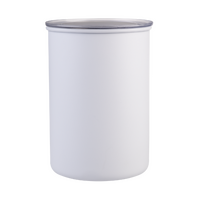 CASABARISTA STAINLESS STEEL VACUUM COFFEE CANISTER 1.3L - WHITE
