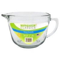 KITCHEN CLASSICS GLASS BATTER BOWL 2L