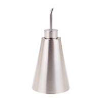 APPETITO SATIN STAINLESS STEEL CONICAL OIL CAN 250ML 