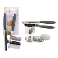 APPETITO STAINLESS STEEL POTATO RICER W/3 DISCS