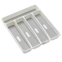 MADESMART CUTLERY TRAY 5 COMPARTMENT - WHITE