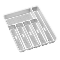MADESMART CUTLERY TRAY 6 COMPARTMENT - WHITE