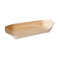 TRENTON BIO WOOD BAMBOO OVAL FOOD SERVING BASKET 14cm x 7.5cm
