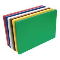 POLYETHYLENE COLOUR CODED CUTTING BOARD HACCP 250 x 400 x 13 mm - SET OF 6