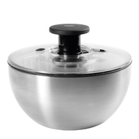 OXO STAINLESS STEEL SALAD SPINNER