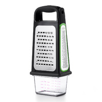 OXO GOOD GRIPS ETCHED BOX GRATER WITH REMOVABLE ZESTER