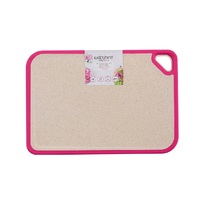 WILTSHIRE STAYSHARP PINK ECO NON-SLIP WHEAT FIBRE CHOPPING BOARD 36 x 25cm