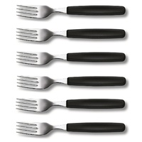 VICTORINOX BLACK TABLE FORK - SET 6