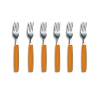 VICTORINOX ORANGE TABLE FORK - SET 6