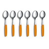 VICTORINOX ORANGE TEASPOON- SET 6