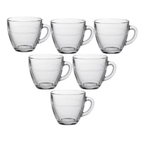 DURALEX GIGOGNE GLASS COFFEE MUG 220ml - SET OF 6