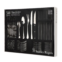 STANLEY ROGERS 50 PIECE MANCHESTER CUTLERY GIFT BOXED SET 