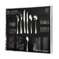 STANLEY ROGERS 56 PIECE CAMBRIDGE CUTLERY GIFT BOXED SET 